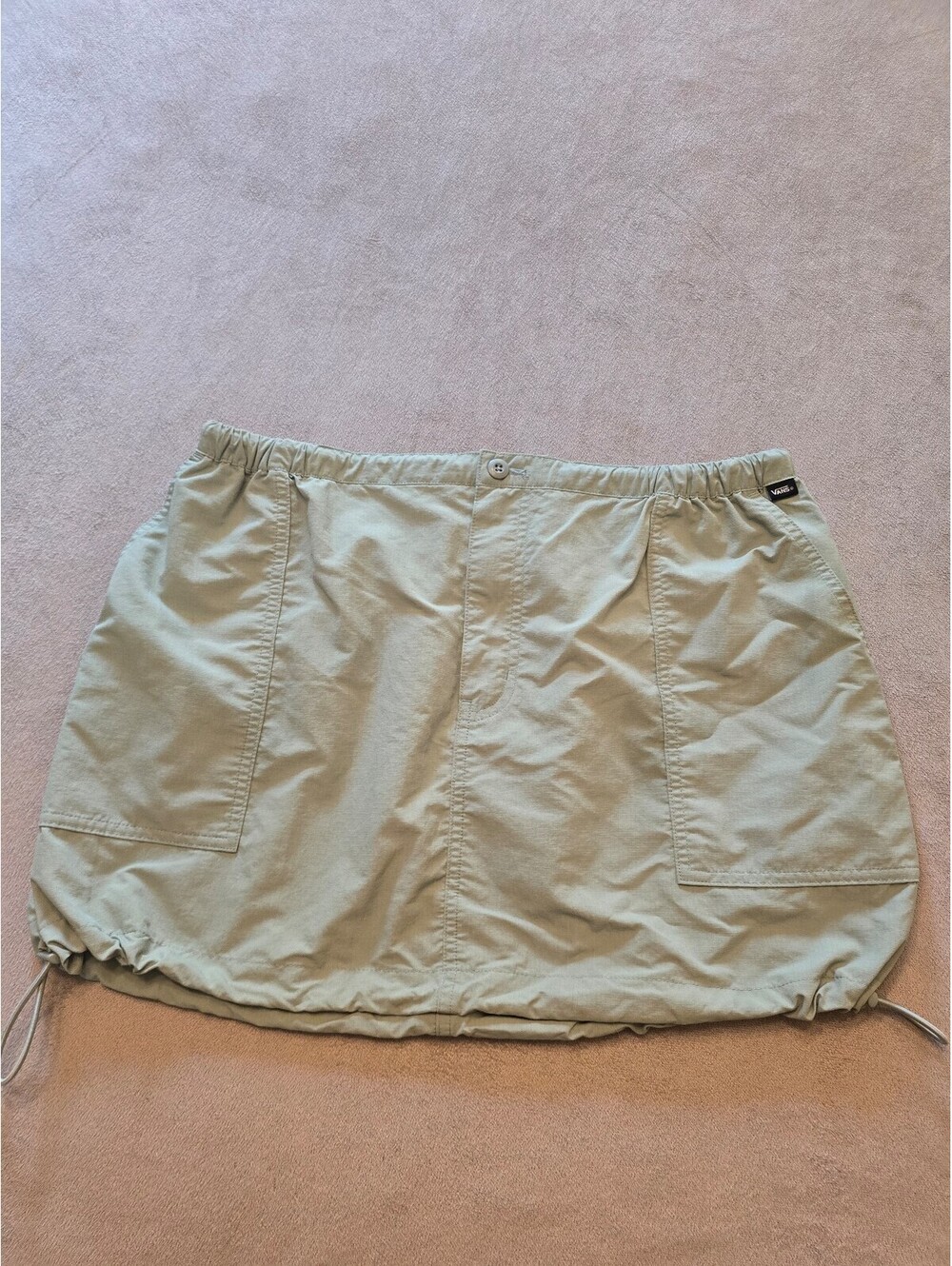 Van’s Iceberg Green Riley Nylon Mini Skirt (L)